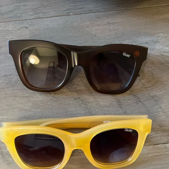 Quay Australia Sunglasses - Yellow and Brown see photos - Picture 4 of 12